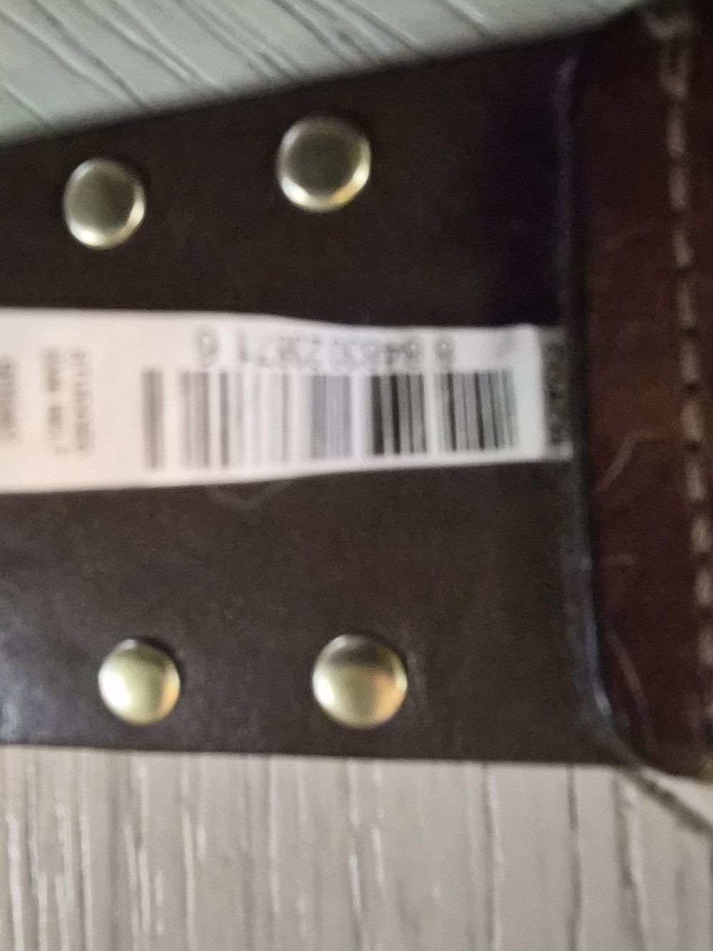 Coach Brown Leather Studded Belt with Antique Gold Buckle - Picture 5 of 6